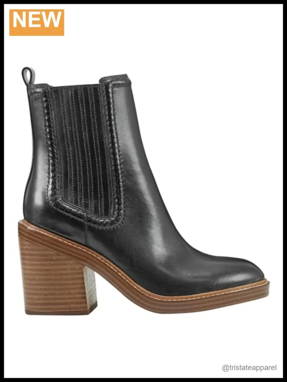 Marc Fisher LTD Women's Halida Pointed Toe Pull On Ankle Boots Block Heel